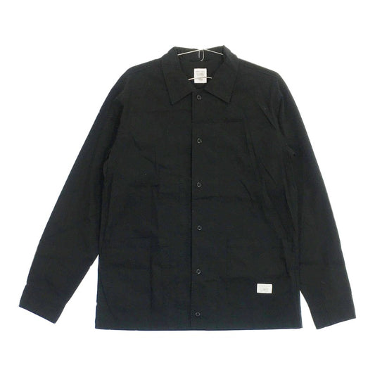 【06075】 AZUL アズール シャツ S 黒 ブラック 長袖 ボタン式 シンプル クール おしゃれ 韓国 かっこいい シンプル 新古品
