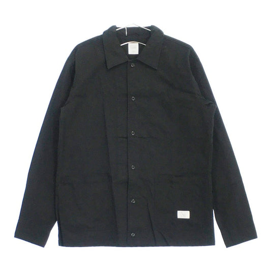 【06105】 AZUL BY MOUSSY アズールバイマウジー 長袖シャツ S ブラック 新古品 未使用 黒 大きめ ポケット かっこいい