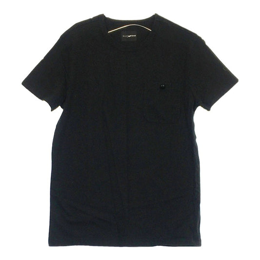 【06149】 GAS ガス シャツ S ブラック バック プリント 半袖 Tシャツ クール ロック かっこいい 丸ネック おしゃれ