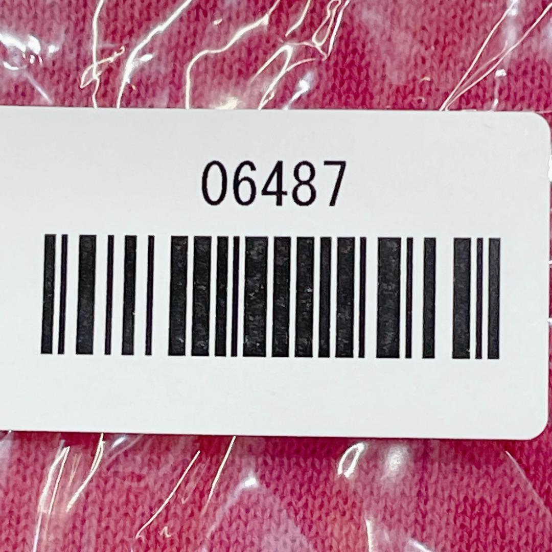 【06487】 Tiara ティアラ セミロング カーディガン ピンク 5分袖 美品 無地 シンプル リボン ポケット ボタン Vネック