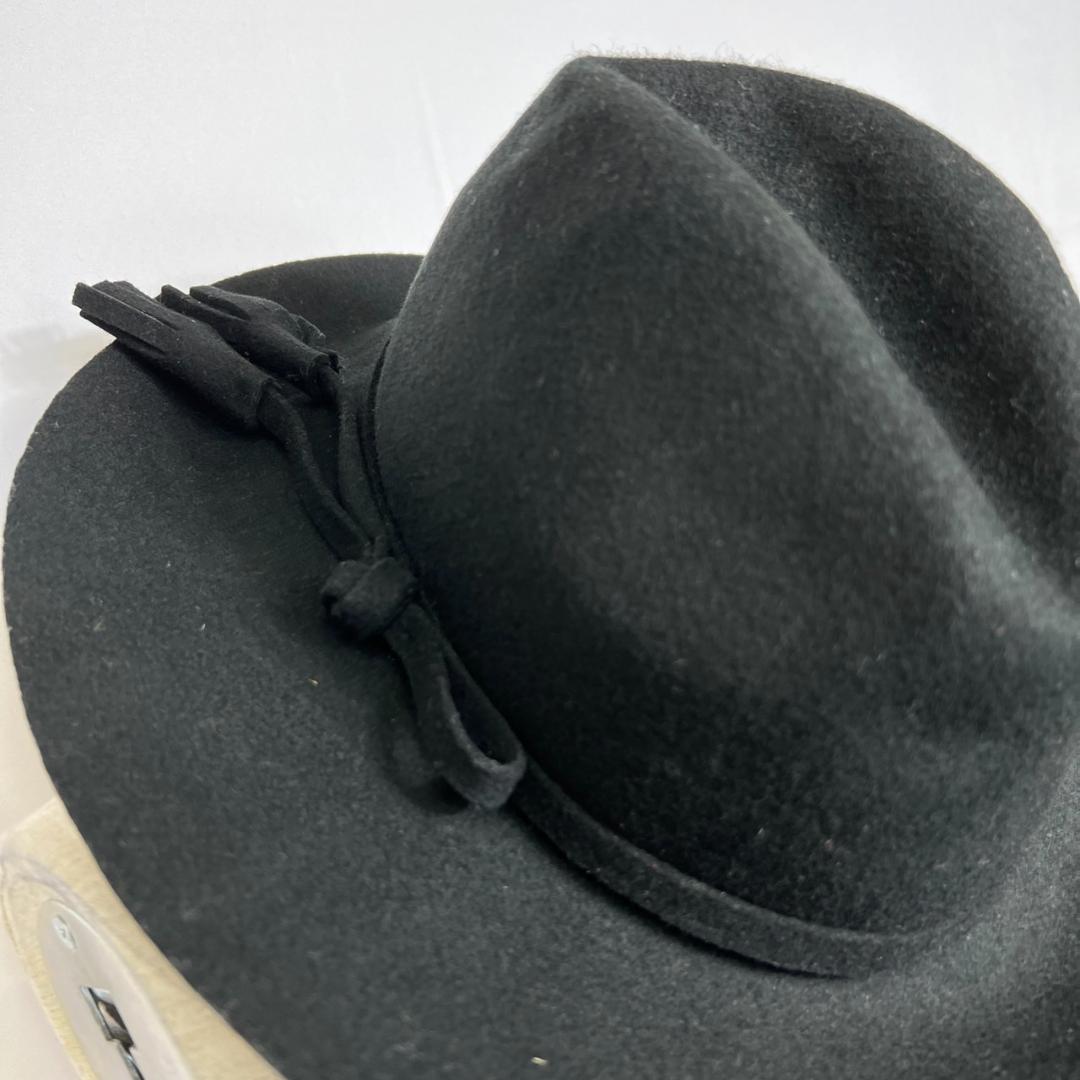 【06612】Raffaello Bettini ラファエロ・ベッティーニ 帽子 ハット 黒 ブラック シンプル おしゃれ かわいい シック 小物