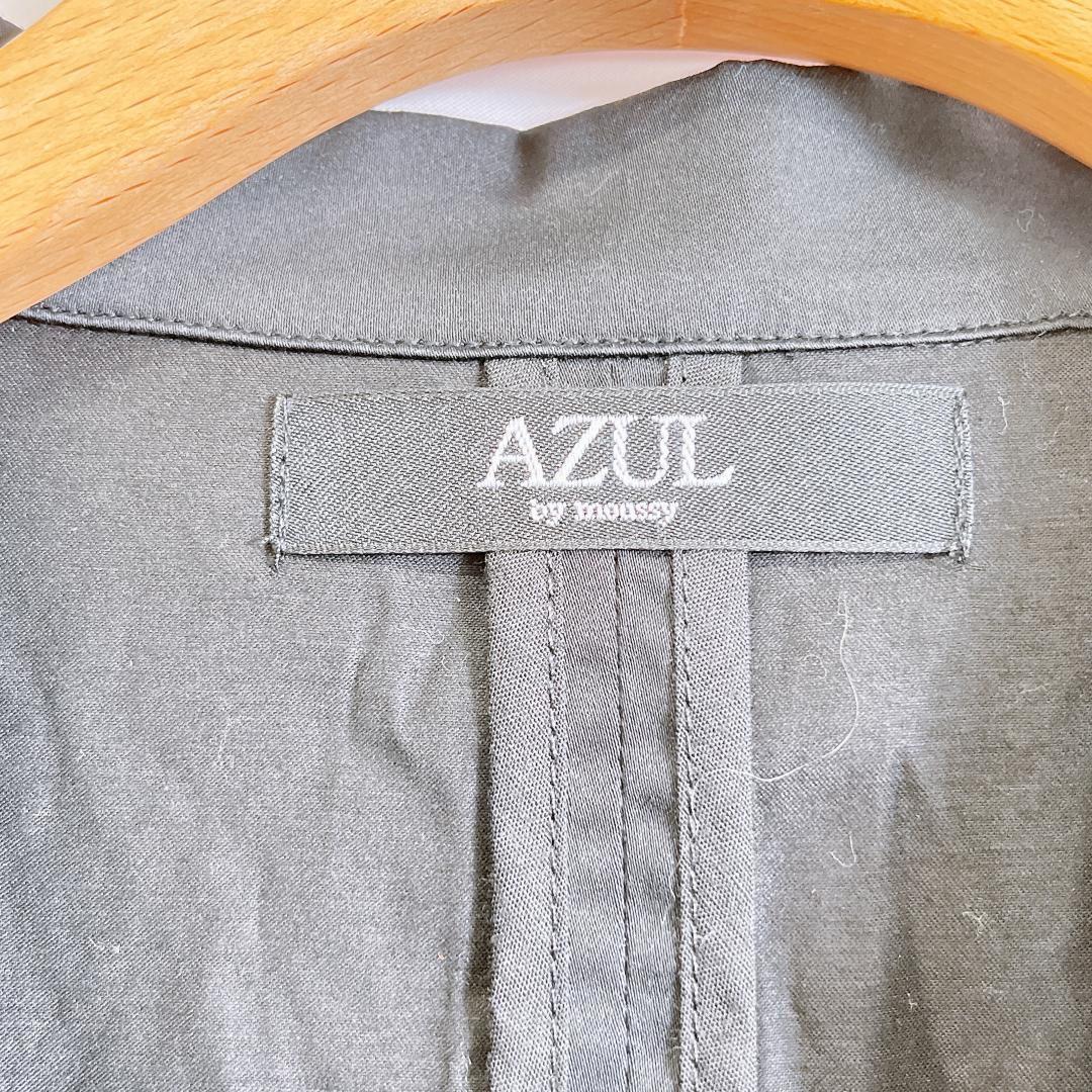 【06660】 新品 AZUL アズール アウター ジャケット テーラードジャケット Mサイズ 羽織り 新品未使用 カジュアル 光沢感 ブラック 黒