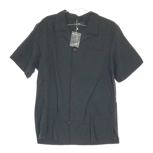 【06663】 AZUL BY MOUSSY アズールバイマウジー シャツ M 黒 半袖 シンプル メンズシャツ おしゃれ お出かけ シンプル カジュアル