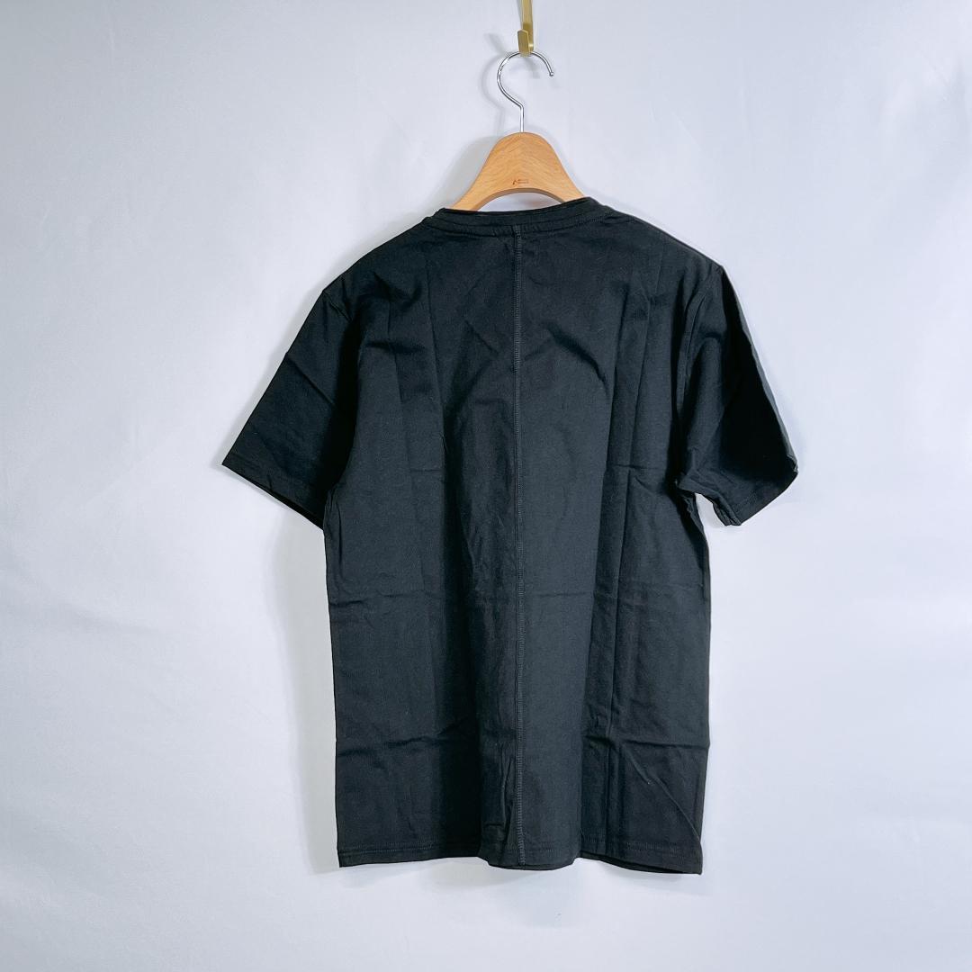 【07056】新古品 AZUL アズール トップス 半袖 VネックTシャツ 黒 ブラック S シンプル レディース