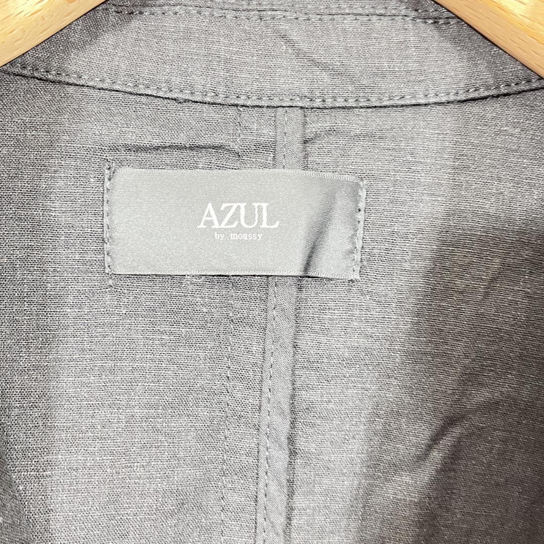 【07329】 新品 AZUL by moussy アズール バイ バウジー テーラードジャケット アウター サマージャケット M ブラック メンズ