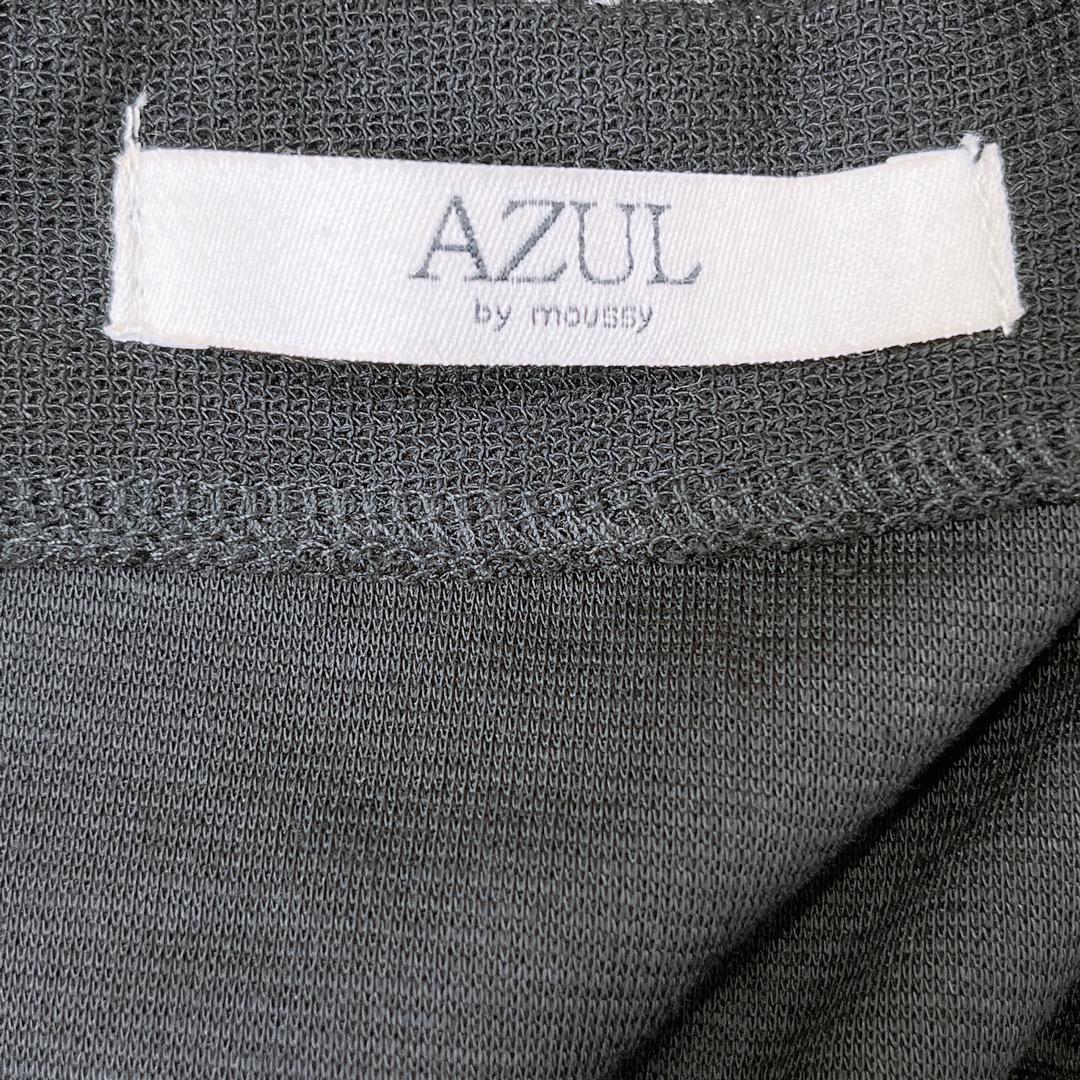 【07493】AZUL アズール トップス カーディガン L ブラック ポケットあり 黒 クール セレブ クール 長袖 大人っぽい 人気ブランド