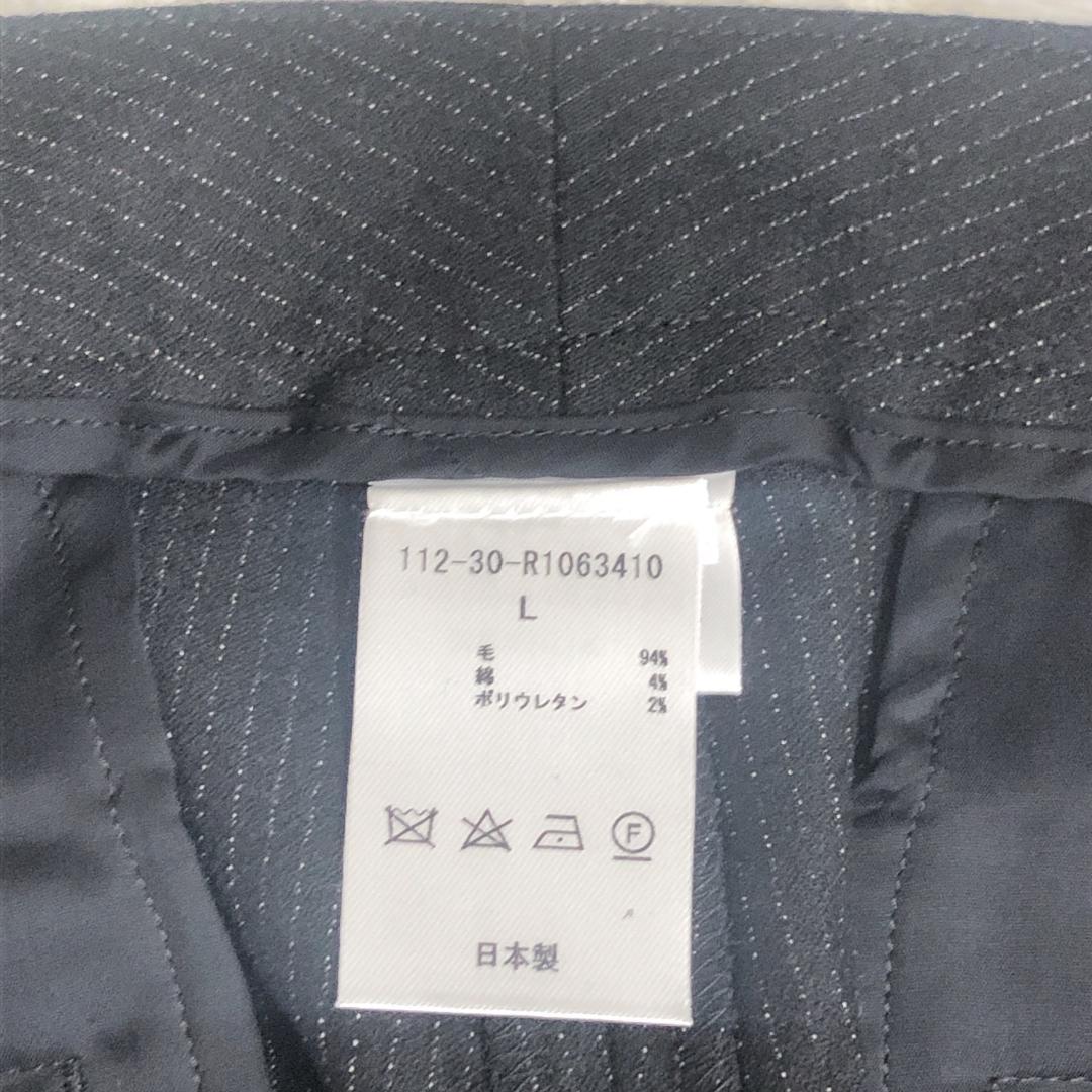【07568】新品 Rename リネーム パンツ L ブラック 黒 スラックス ポケットあり ジップアップ タグ付き オフィスカジュアル 通勤着