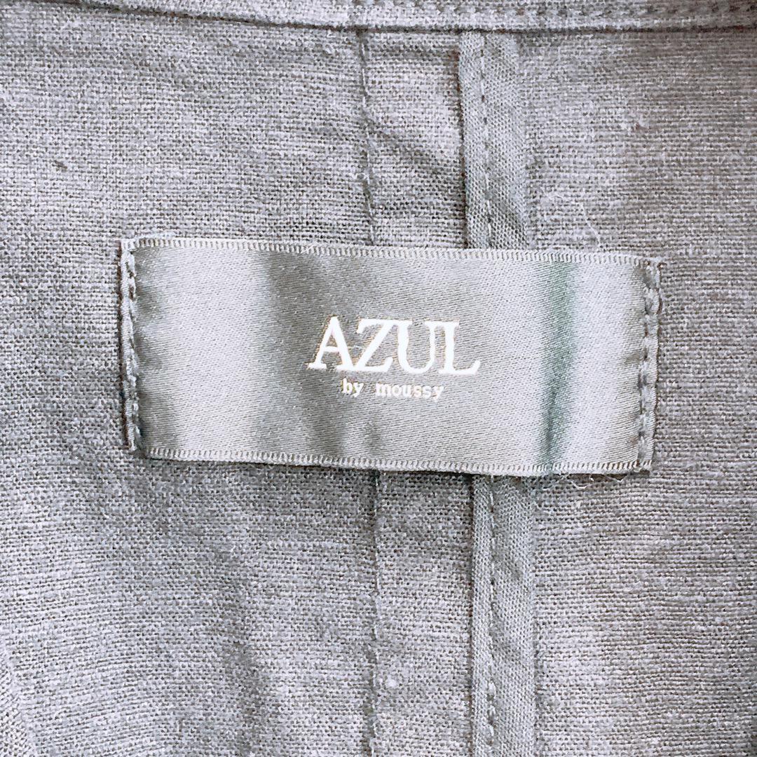 【07966】AZUL アズール ジャケット ブラック ライトアウター テーラード M 黒 長袖 襟あり クール 大人っぽい ブランド