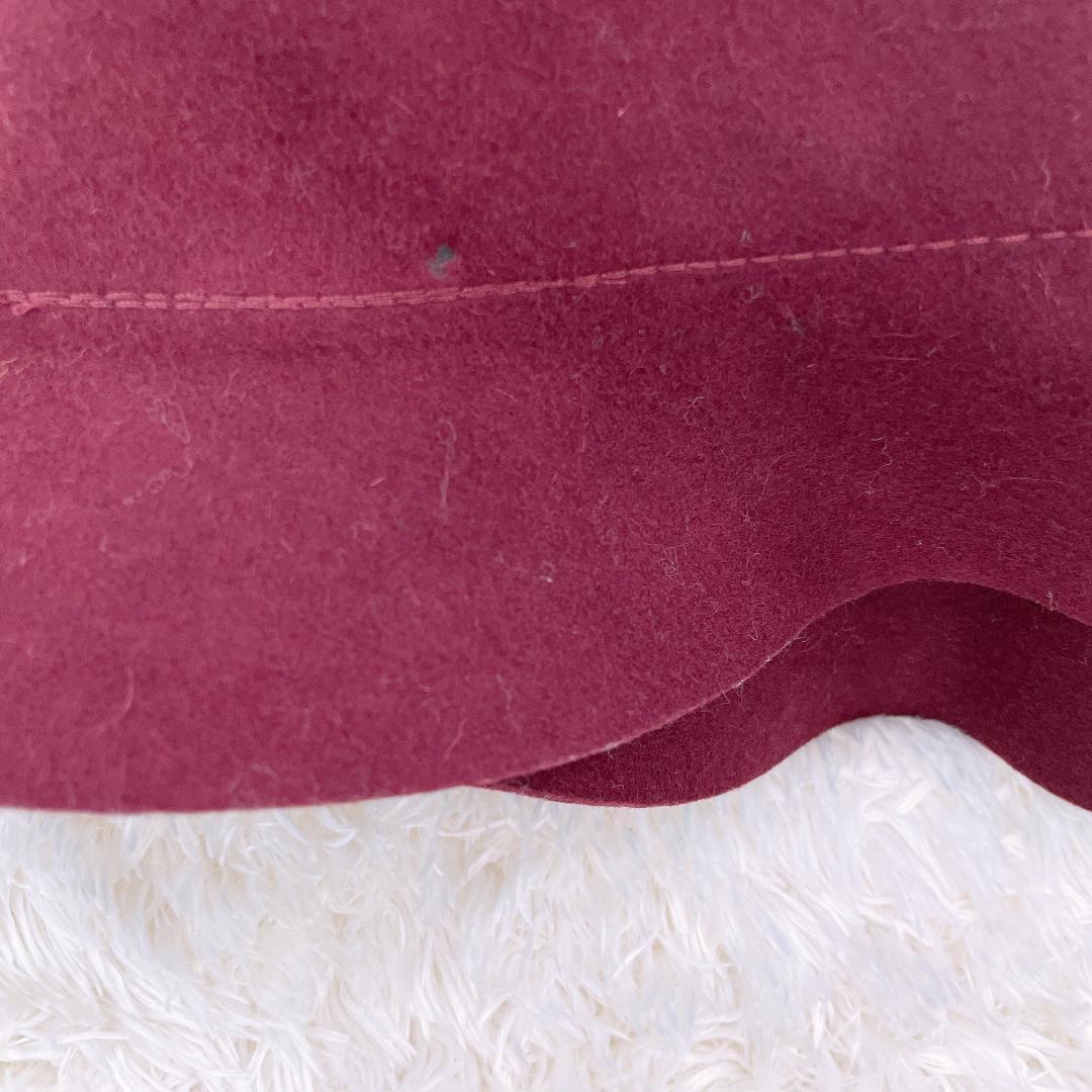 【08111】 Bronte プロンテ 帽子 ハット 紫 ワインレッド シンプル レディース カジュアル エレガント ファッション小物 中折れハット