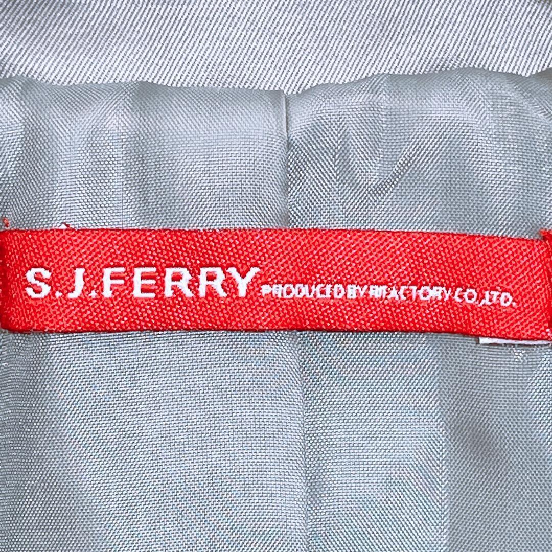 【08202】美品 S.J.F.ERRY コート 42 ブラウン トレンチコート 薄手 レディース 婦人 長袖 ポケットあり トレンチ レディース 婦人