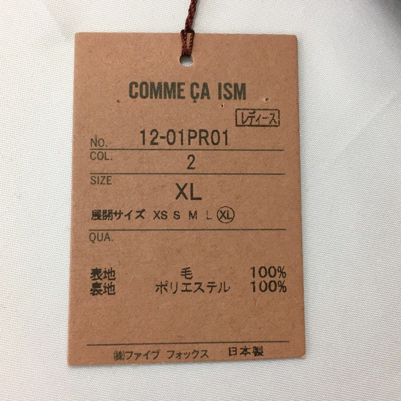 【08478】 新古品 COMME CA ISM コムサイズム スラックス サイズXL ブラック シンプル ビジネス カジュアル デイリー レディース