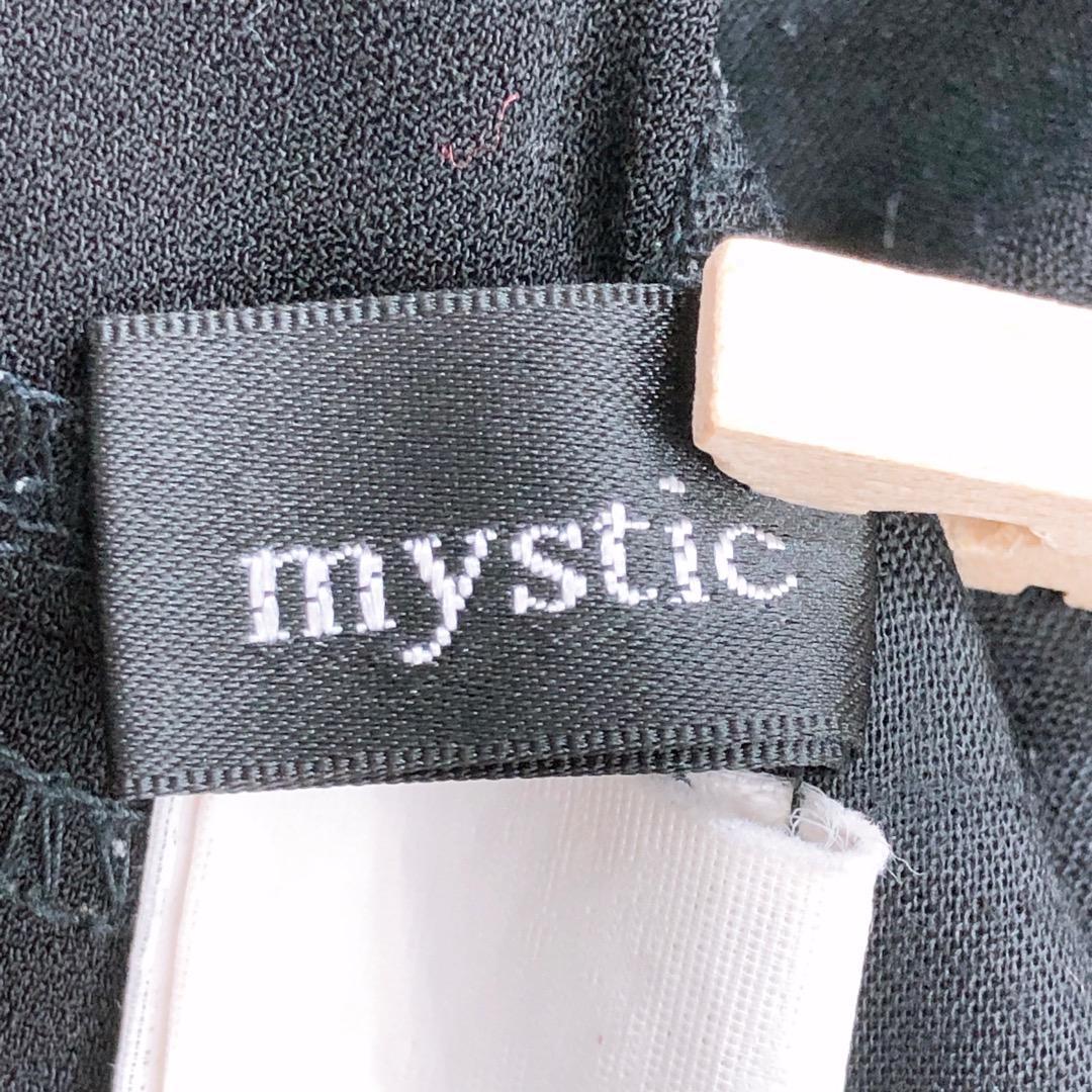 【08516】 mystic ミスティック ショートパンツ F ブラック 黒 ウエストゴム フレンチ ガーリー カジュアル