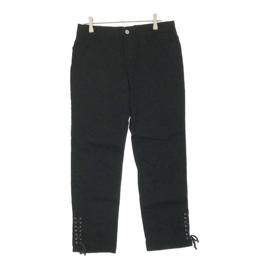 【08580】 LEST ROSE レスト ローズ パンツ カジュアルパンツ クロップドパンツ 黒パンツ 黒 ブラック 3 Lサイズ相当 カジュアル シンプル