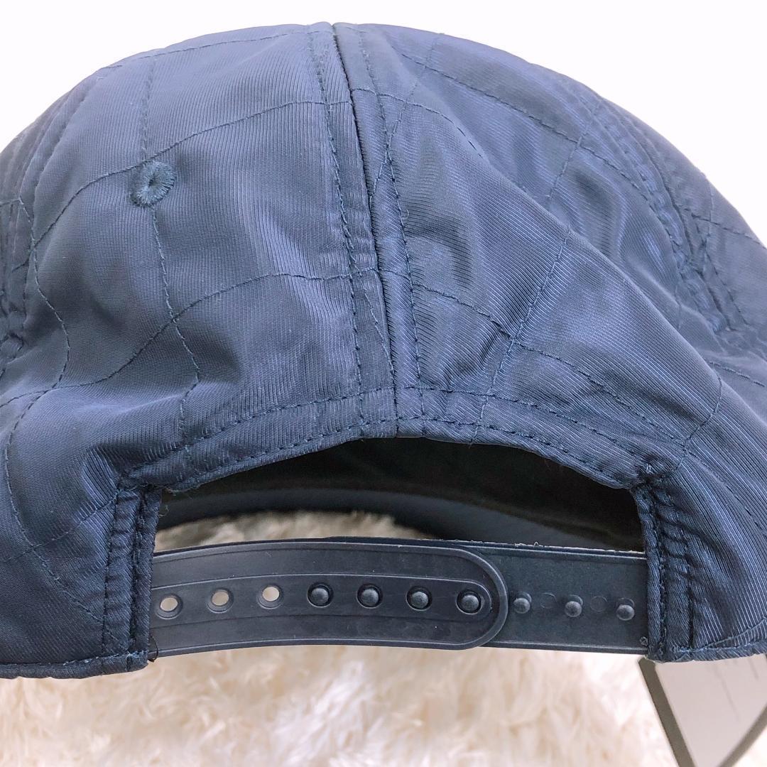 【08659】 新古品 PMCV キャップ 帽子 F ネイビー 龍 ドラゴン タグ付き つるつる素材 アジャスター付 メンズ