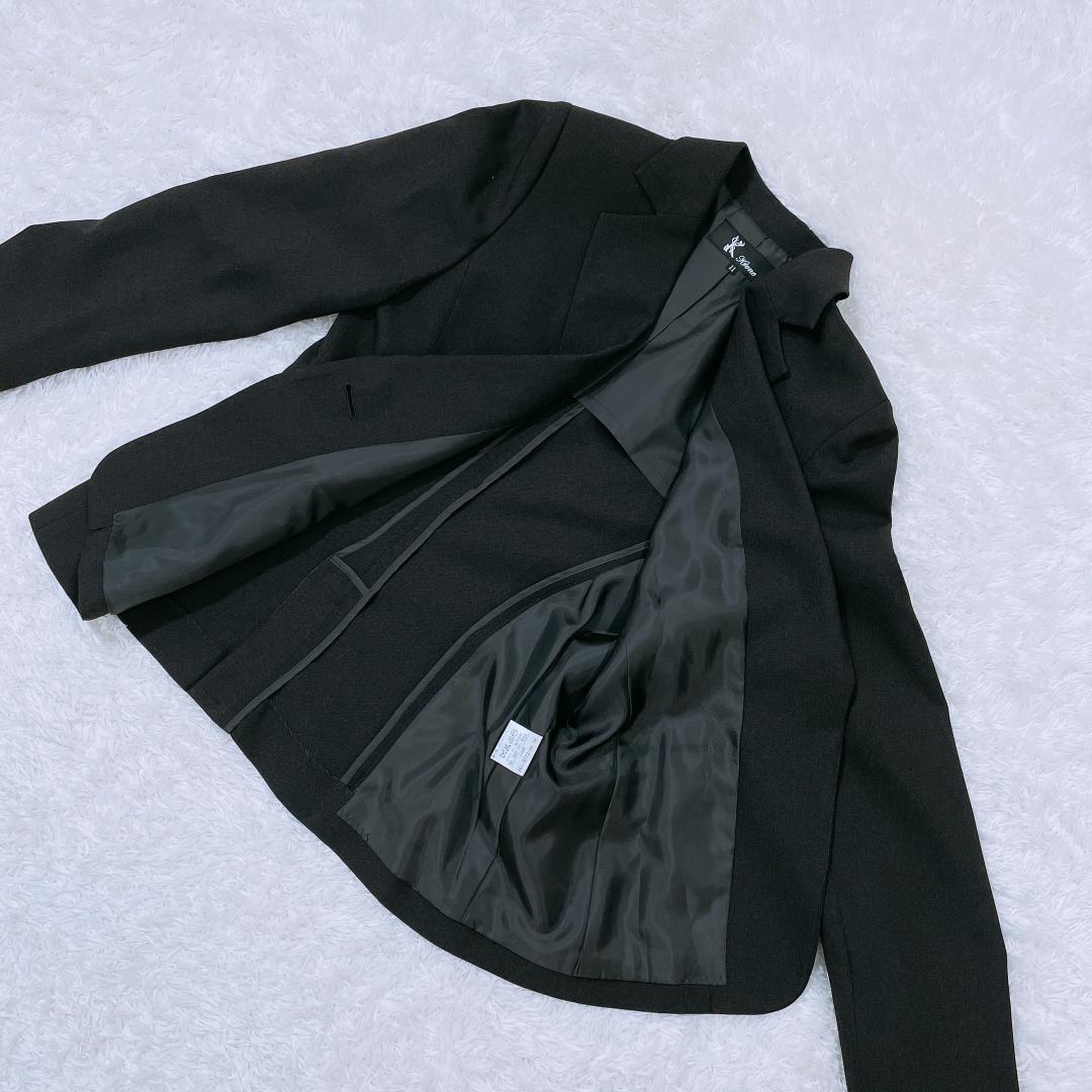 【08816】B品 krone ジャケット 黒 11 テーラード オフィスカジュアル クローネ ポケット テーラードジャケット カジュアル レディース