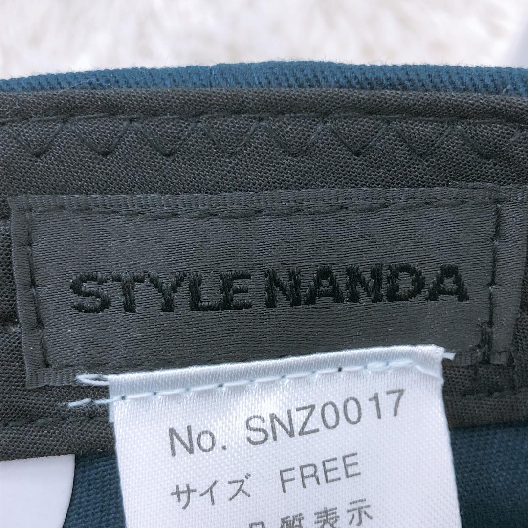 【08867】新古品 STYLE NANDA 帽子 ネイビー フリーサイズ 新古品 未使用品 スタイルナンダ キャップ シンプル メンズ 紳士 カジュアル