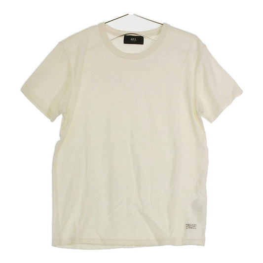 【08871】AZUL アズール トップス 白 シンプル Tシャツ S ホワイト 半袖 無地 コットン素材 1カラー 上品 大人 きれいめ