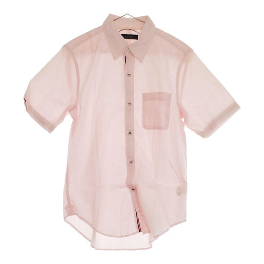 【09409】 RAGEBLUE レイジブルー シャツ 半袖シャツ Mサイズ 半袖 ピンク ライトピンク 羽織り カジュアル シンプル ボタンダウンシャツ