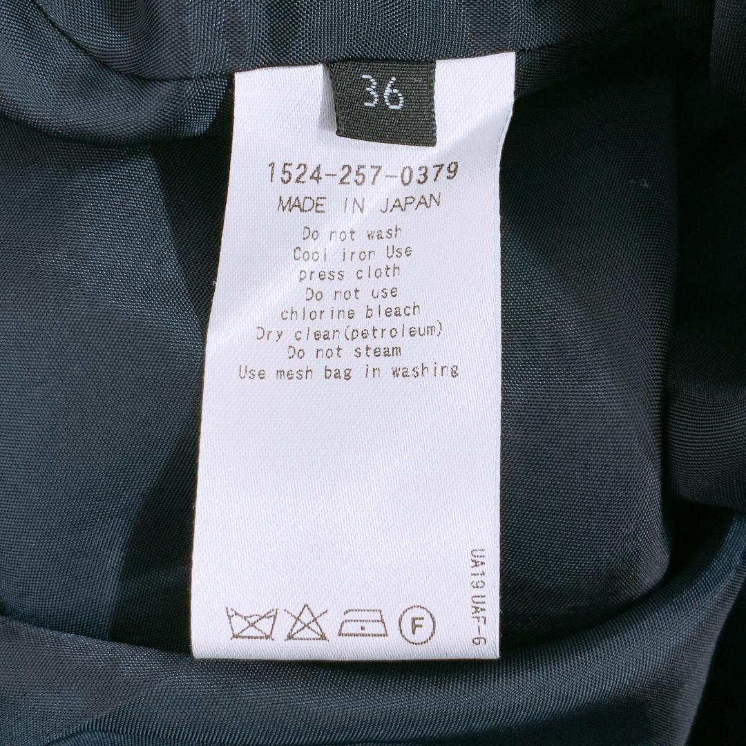 【09696】 UNITED ARROWS ユナイテッド アローズ スカート 36 S相当 フレア ブラック 黒 ジップアップ 裏地あり シンプル オフィス 通勤
