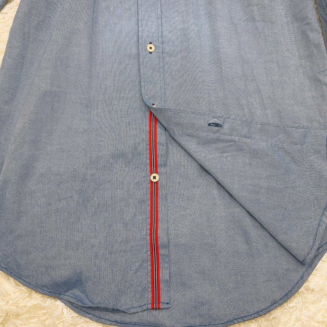 【09738】 ZARA MAN ザラメン トップス シャツ ボタンダウンシャツ Sサイズ 長袖 ブルー 青 シンプル カジュアル メンズ 綿100％ おしゃれ