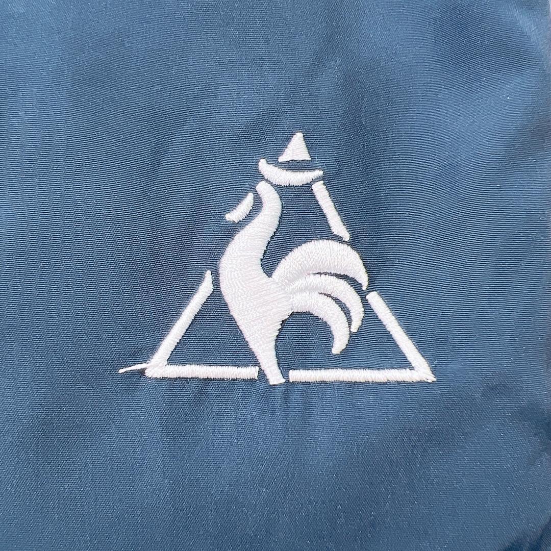 【10199】 le coq sportif ルコックスポルティフ パンツ ウィンドブレーカー ネイビー 紺色 刺繍 ロゴ ラフ スポーティ 運動 カジュアル