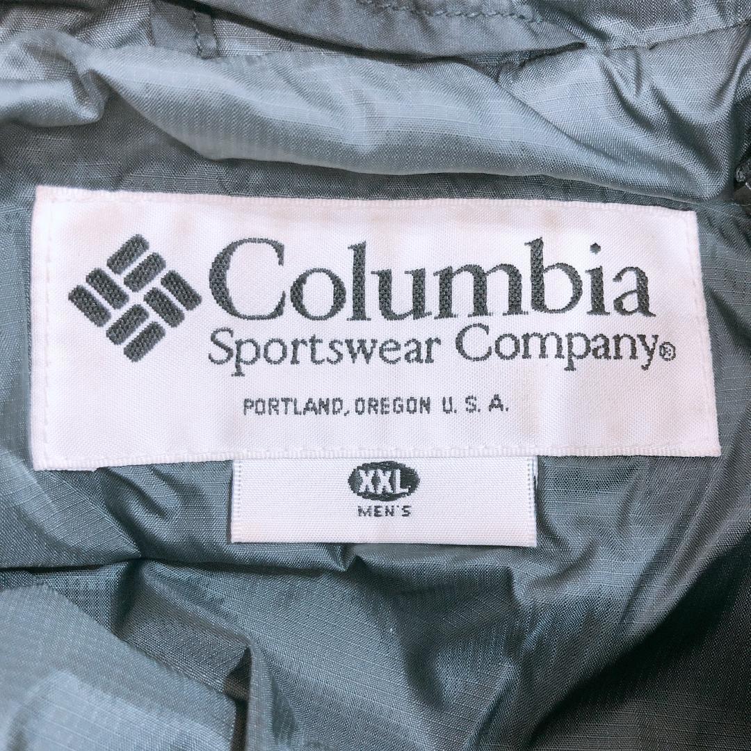 【10605】 Columbia コロンビア アウター コート ダウン ダウンジャケット フード付き XXL 黒 ブラック ダウンコート 防寒着 カジュアル