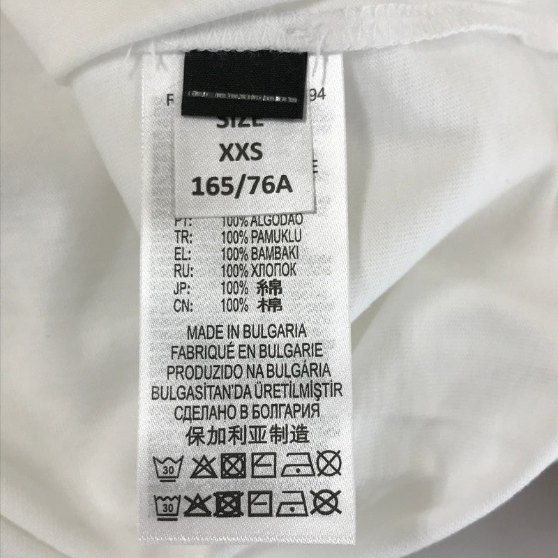 【10641】 新古品 DIESEL ディーゼル 長袖Tシャツ ロンT カットソー サイズXXS ホワイト カジュアル コラボ ロゴ プルオーバー メンズ