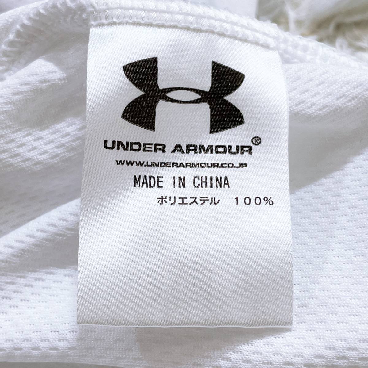 メンズF UNDER ARMOUR トップス ホワイト B品 訳あり品 巨人 ユニフォーム プリント 半袖 東京 薄手 シンプル アンダーアーマー【10671】