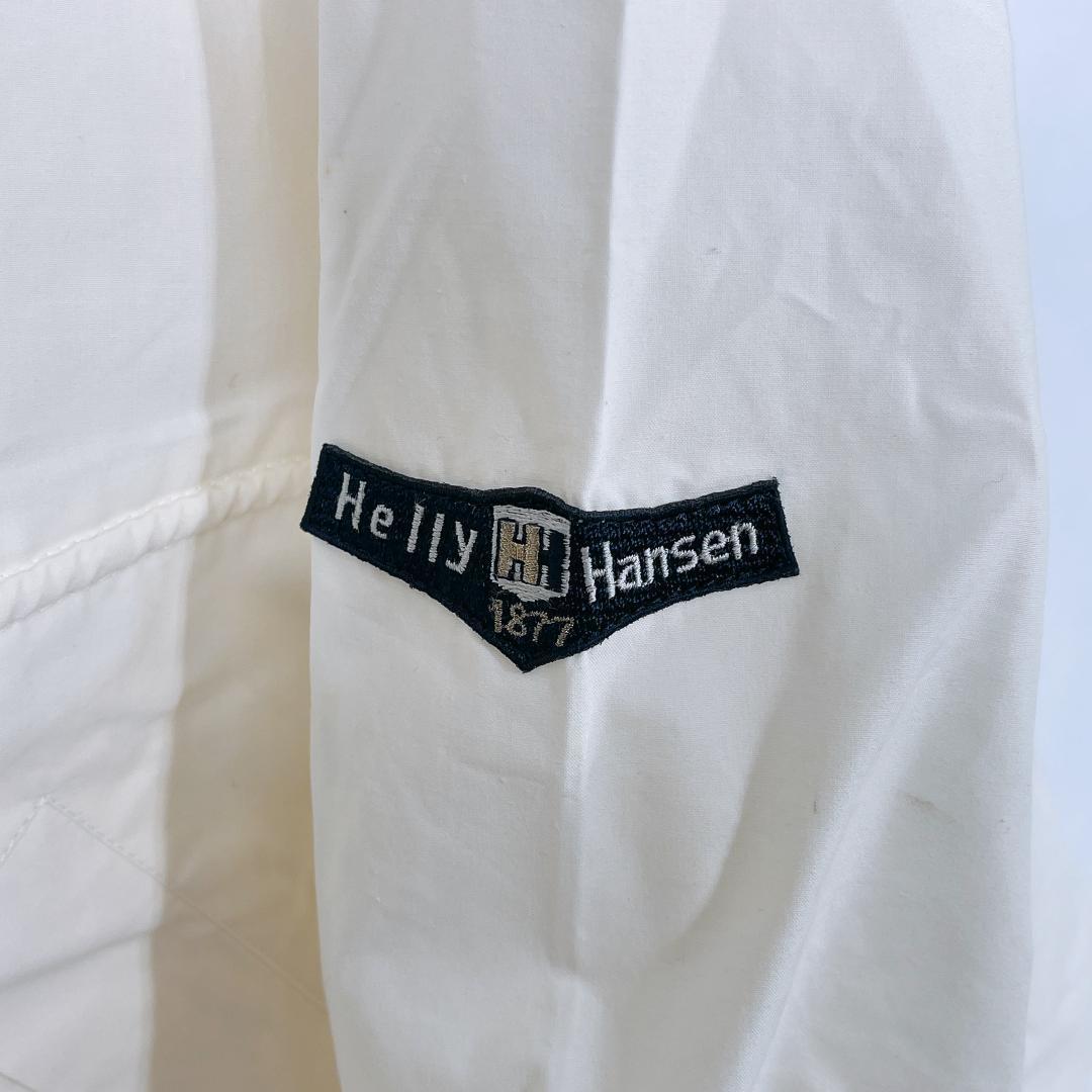 【10719】 HELLY HANSEN ヘリーハンセン アウター ジャケット Mサイズ アイボリー 白 カジュアル シンプル オーバーサイズ メンズ クール