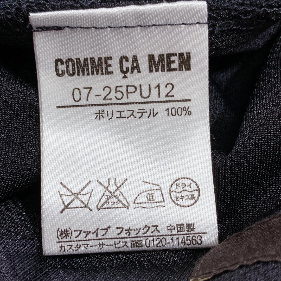 【10725】美品 COMME CA MEN ボトムス Mサイズ ブラック 良品 コムサメン パンツ シンプル カジュアルパンツ メンズ ラフ ウエストゴム