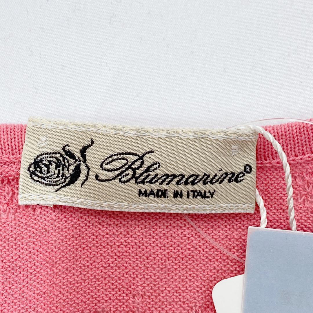 【10751】Blumarine ブルマリン トップス ピンク レースニット サマー おしゃれ 透け感 可愛い 夏 夏服 タンクトップ トレンド タグ付き