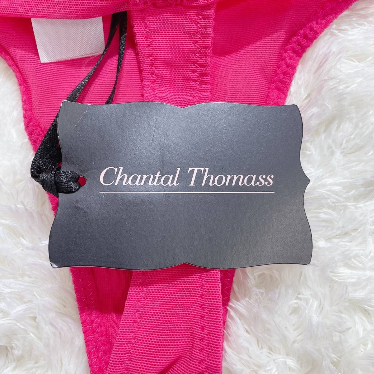 【10844】 新古品 Chantal Thomass シャンタル・トーマス ショーツ 新古品 下着 Tバック ソングショーツ ショッキングピンク XXSサイズ