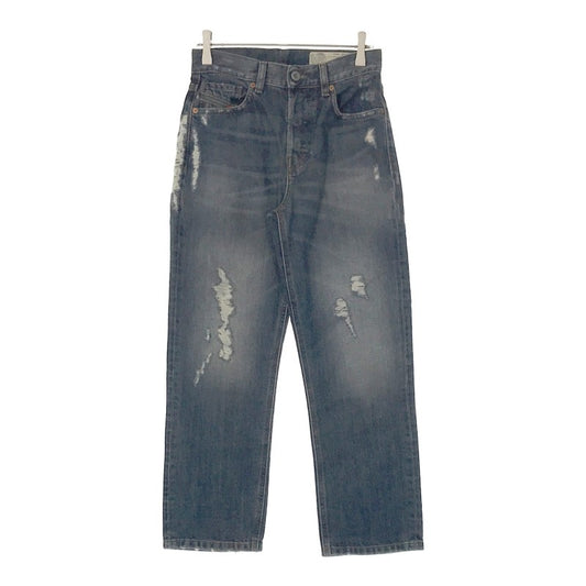 【11244】 新古品 DIESEL ディーゼル デニム ジーンズ ジーパン サイズW23‐L32 / 約M ネイビー シンプル オシャレ ゆったり レディース