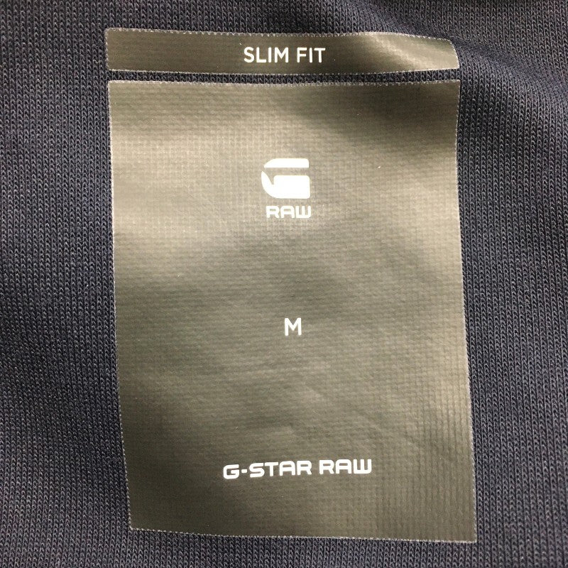 【11340】 G-STAR RAW ジースターロゥ パーカー フーディー サイズM ブルー ジップアップ シンプル 無地 カジュアル レディース