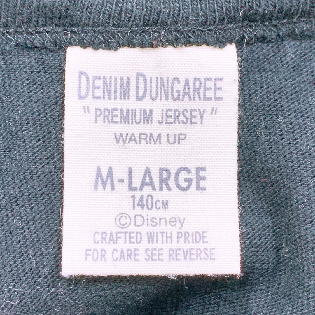 【11572】訳あり品 DENIM DUNGAREE デニム&ダンガリー 長袖Tシャツ 黒 140 ディズニー フィス コラボ商品 カットソー 隠れミッキー