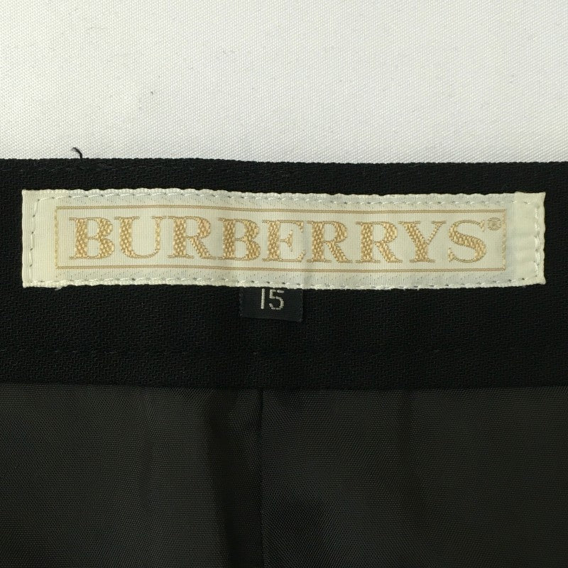 【11816】 Burberrys バーバリーズ ひざ丈スカート サイズ15 / 約XL(LL) ブラック BURBERRY タイトスカート シンプル 無地 レディース
