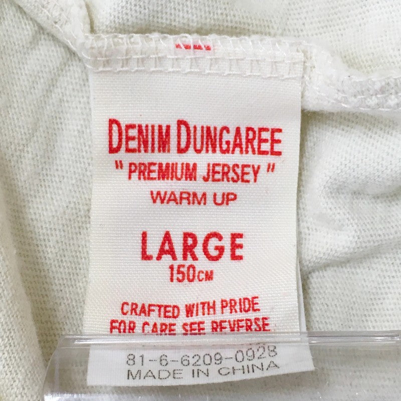 【12308】 DENIM&DUNGAREE デニムアンドダンガリー 長袖Tシャツ ロンT カットソー サイズL ホワイト サイズ150cm相当 Tシャツワンピ キッズ