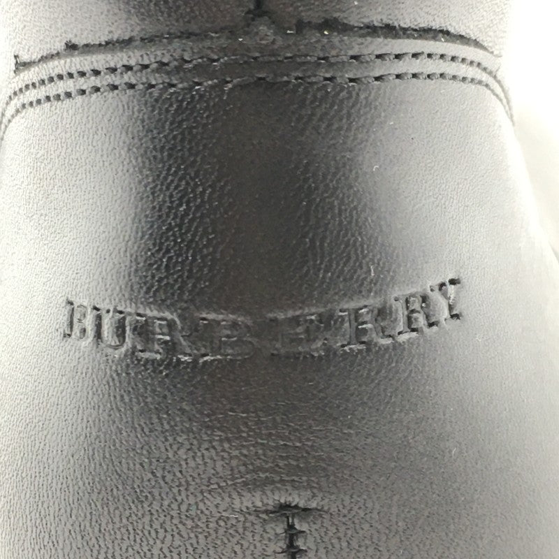 【12372】 新古品 BURBERRY バーバリー ブーツ 靴 サイズ18.0cm ブラック メッシュ素材 チャック シンプル かっこいい キッズ