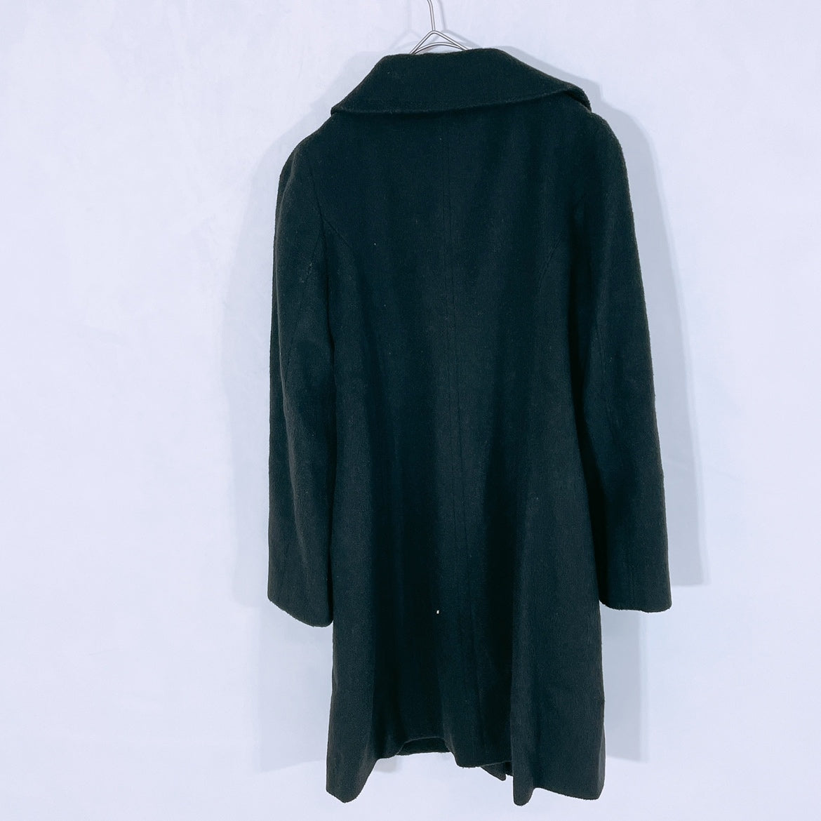 【12673】 UNIVERVAL MUSE ユニバーバルミューズ コート 黒 ブラック オシャレ かわいい ボタン 通勤 普段着