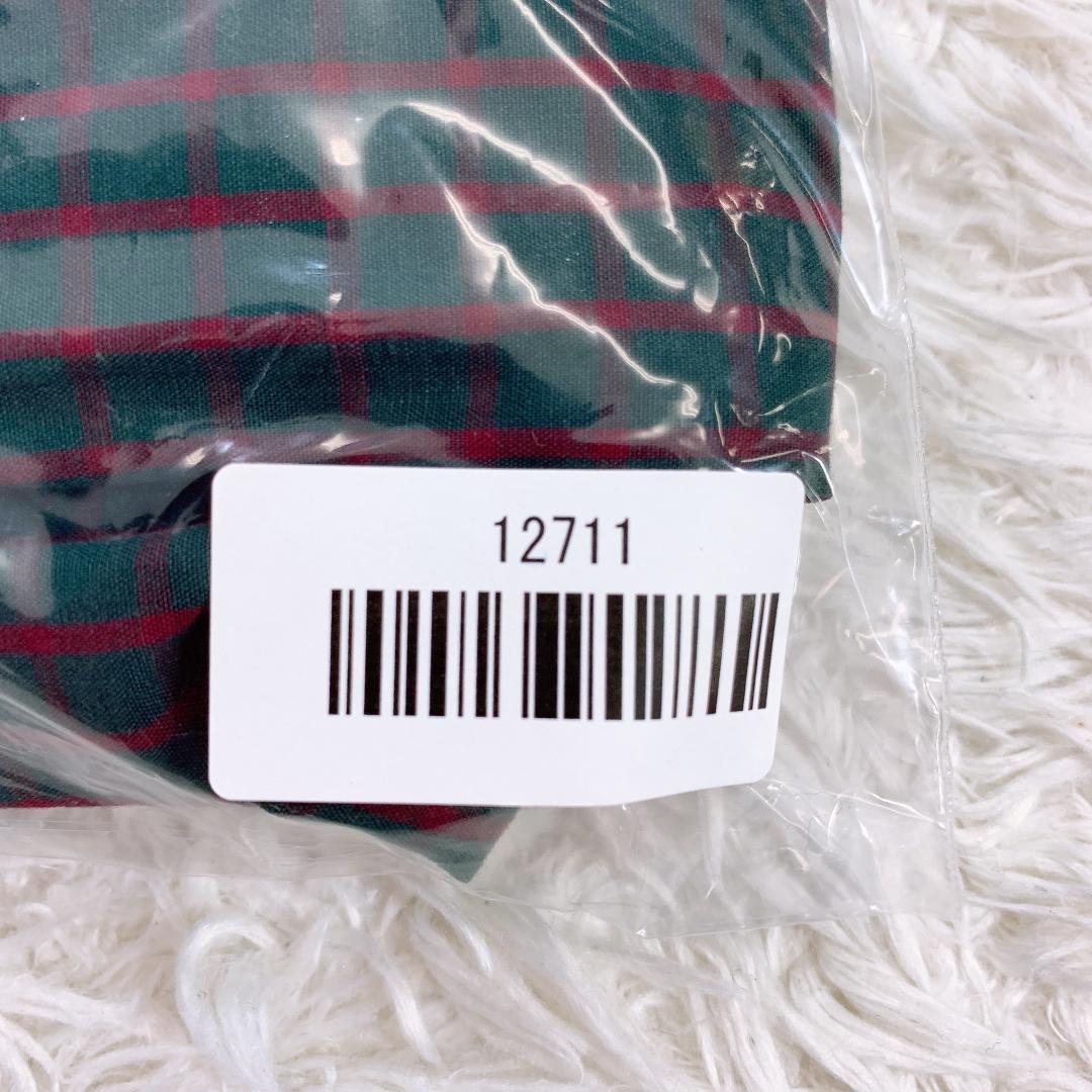 【12711】美品 BOSS ボス チェックシャツ オーバーサイズ モスグリーン レッド L ゆるカジ カジュアル ワイド