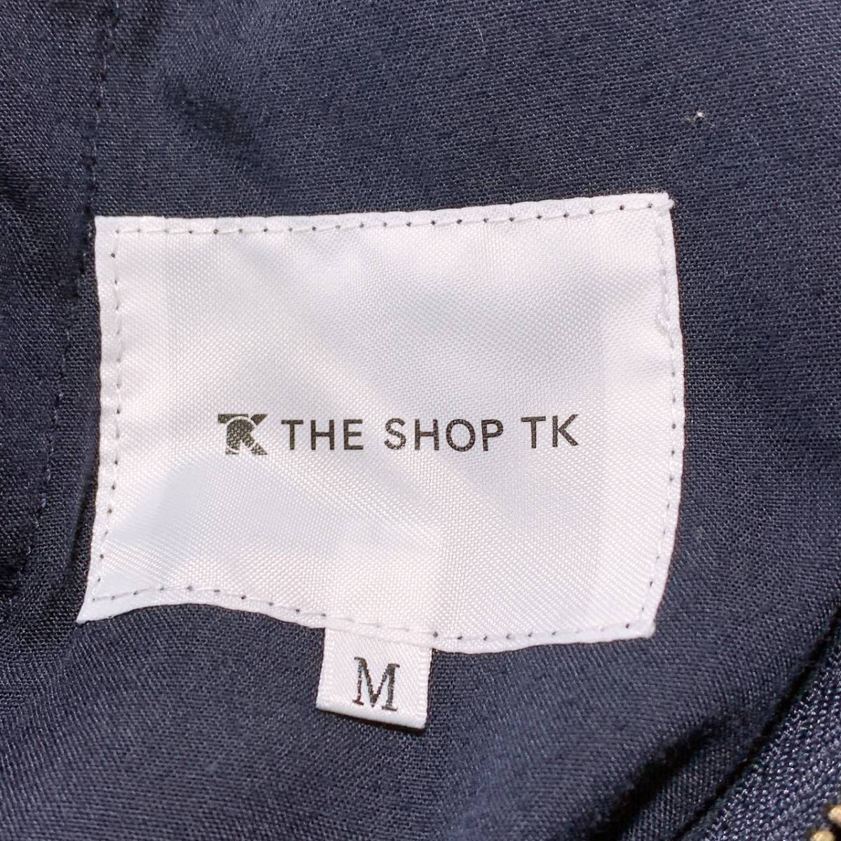 メンズM パンツ THE SHOP TK 紺 ネイビー カジュアル ビジネス スラックス ザショップティーケー 【12917】