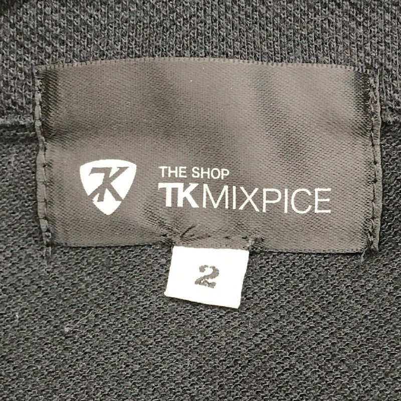 【12983】 TK MIXPICE ティーケーミクスパイス ポロシャツ カットソー サイズ2 / 約M ネイビー シンプル オシャレ メンズ