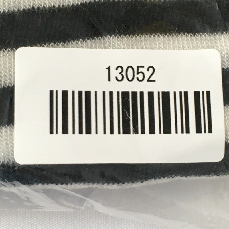 【13052】 MACPHEE マカフィー 長袖Tシャツ ロンT カットソー サイズ1 / 約S ブラック ボーダー プルオーバー Uネック レディース