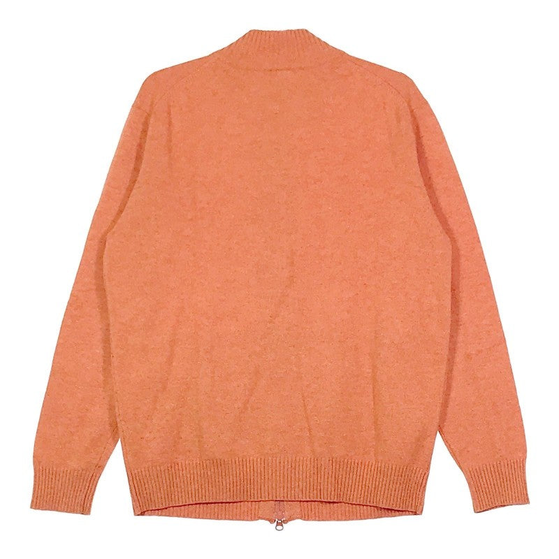 【13081】 LACOSTE ラコステ セーター サイズ4 / 約M オレンジ フルジッパー シンプル ラグジュアリー 上質 暖かい メンズ