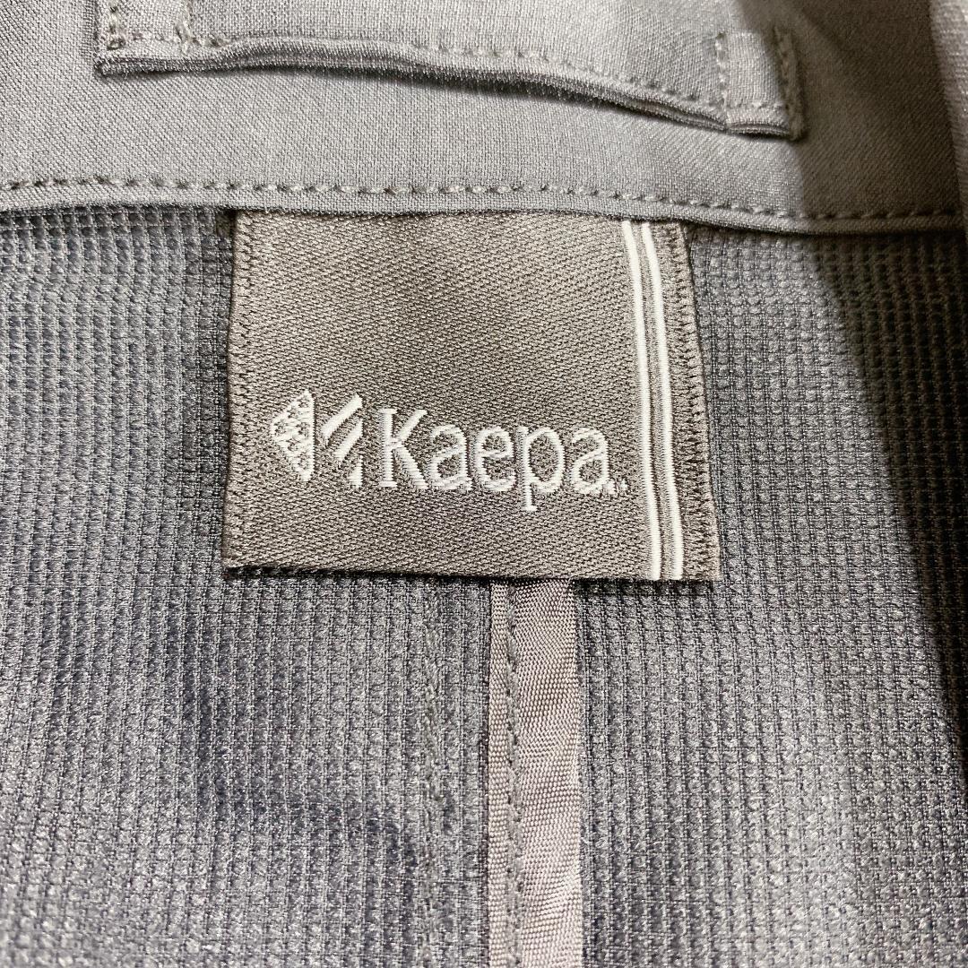 【13102】 新品 kaepa ケイパ ナイロンジャケット テーラード サマージャケット M 黒 ブラック 裏地なし 春夏