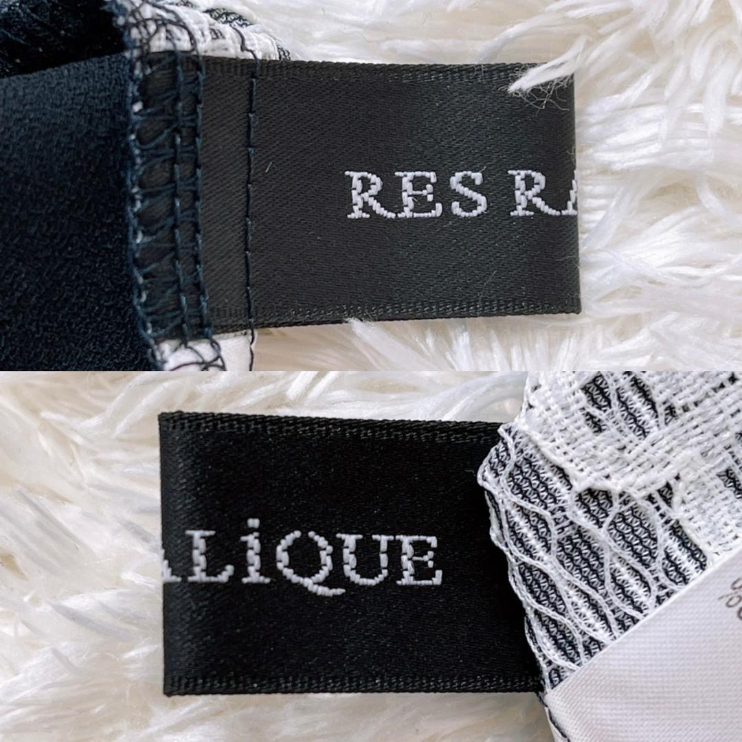 【13496】新品未使用 RES RALIQUE 38 ブラウス レ・ラリック レース デザイン 半袖 半袖ブラウス レースブラウス レディース 婦人 タグ付き