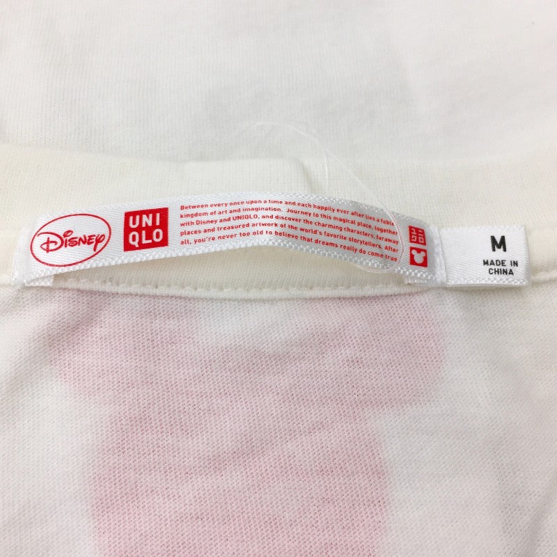 【13536】 新古品 UNIQLO ユニクロ 半袖Tシャツ カットソー サイズM オフホワイト コラボ カジュアル かわいい レディース 定価943円