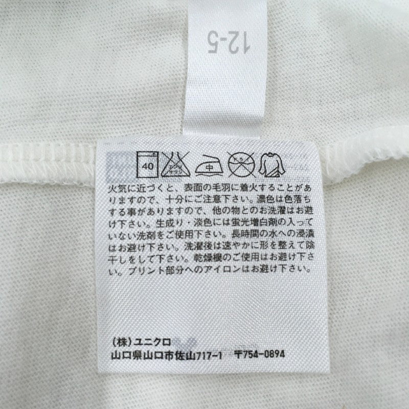 【13536】 新古品 UNIQLO ユニクロ 半袖Tシャツ カットソー サイズM オフホワイト コラボ カジュアル かわいい レディース 定価943円