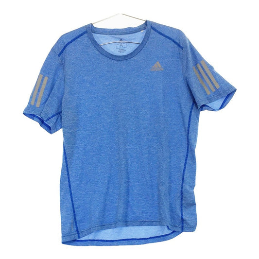 【13774】 adidas アディダス Tシャツ 半袖 0 ブルー スポーツ おしゃれ カジュアル スポーティー ラフ 無地