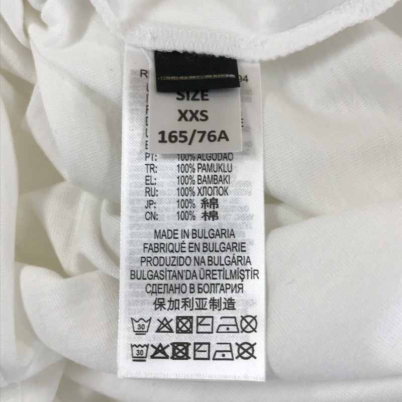 【14033】 新古品 DIESEL ディーゼル 長袖Tシャツ ロンT カットソー サイズXXS ホワイト カジュアル コラボ ロゴ プルオーバー メンズ
